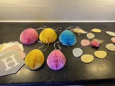 Easter Bunting Bundle Balloons Decorations Lot Home Decor