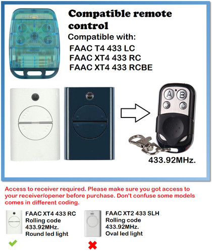 Garage remote control - , faac