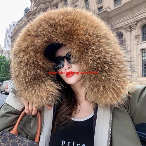 Big real fur collar - collar, hood