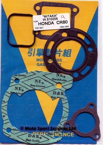 Top end gasket set - top, cr80