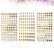  3 Sheets Adhesive Numbers