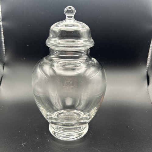 Vintage clear glass apothecary - clear,