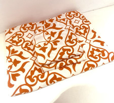 Ikea ANDREA KAKEL SING DUVET Cover Pillowcase Bed Set Orange White BI74