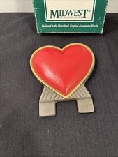 Midwest of Cannon Falls Door Knocker Topper Heart Valentine Cast Iron Decorative