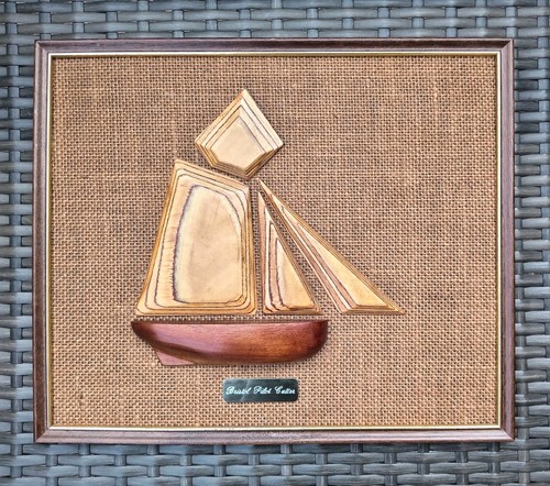 Handmade wooden boat ship - handmade,