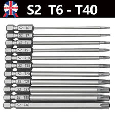 11Pcs Long Reach Torx Star Hex Security Bit Set Tamper Proof Screwdriver Bits