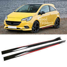 78.7" Car Side Skirts Spoiler Splitter Extensions Lip For Vauxhall Corsa D E VXR