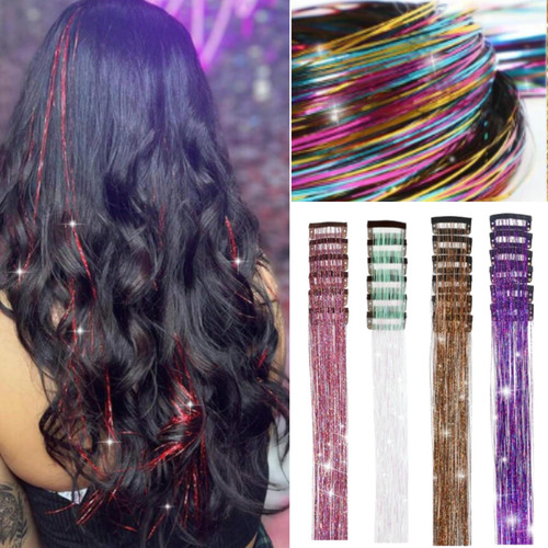 Shiny hair bands long - bands,