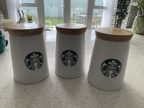Starbucks coffee storage jars - starbucks,