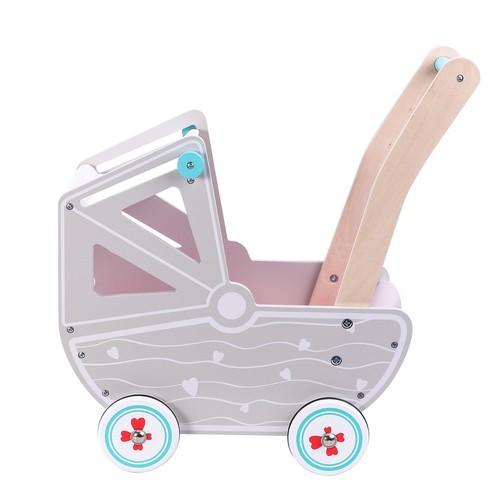 Kids doll pram wooden - pram,