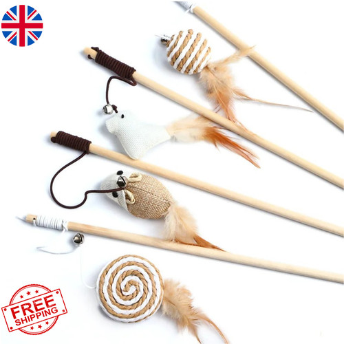 Cat feather wand - feather, toy
