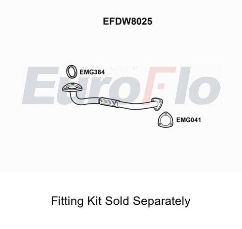 Pipe front exhaust system - pipe,