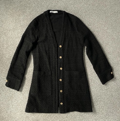 Zara black bouclé textured - bouclé,