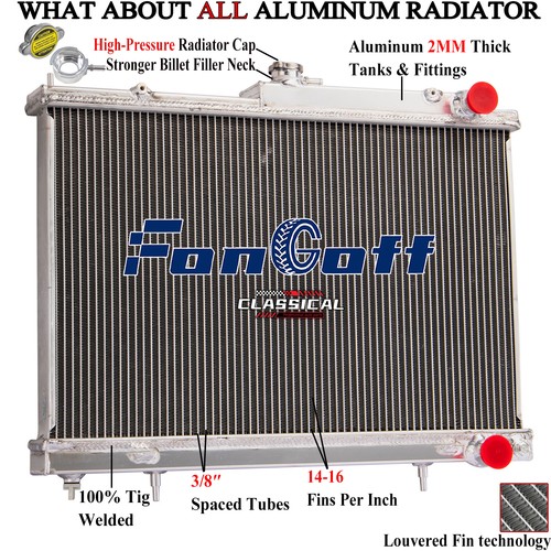 Row aluminum radiator for - 3,