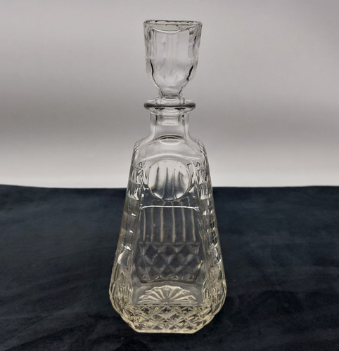 Vintage pressed glass liquor - glass,
