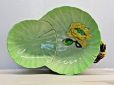 Beautiful Carlton Ware Bowl -Water Lily Green Design- Made In England, 1939/1940