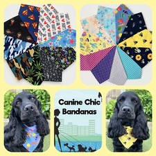 Handmade Dog Bandana Slide on