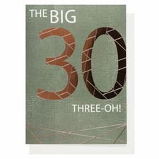 30TH BIRTHDAY greeting card