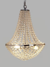 John Lewis Empire Crystal Chandelier Ceiling Light, Clear