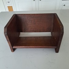 Vintage oak book trough shelf freestanding bookcase