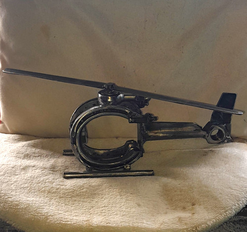 Scrap art horse shoe - art,