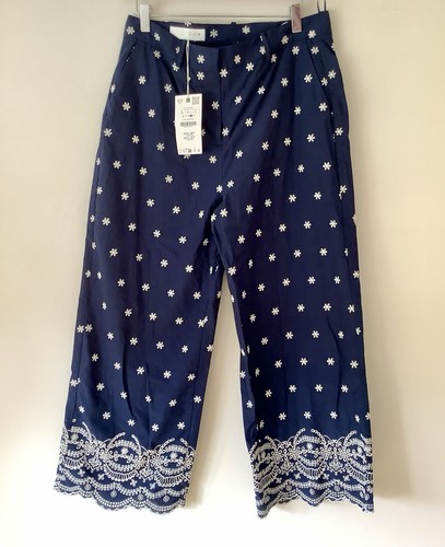 Zara navy floral - floral, cotton