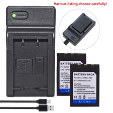 Li-10B 12B Battery or Charger For Olympus MJU 1000 810 800 600 500 410 400 300