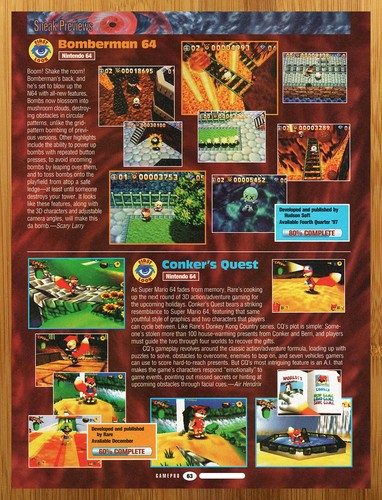 1997 bomberman conker s - 1997, 64/conker's