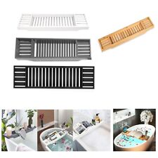 Bamboo Bath Caddy Tray Wooden Bathroom Rack Tub Tidy Shelf Storage Organizer