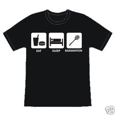 EAT SLEEP BADMINTON FUNNY