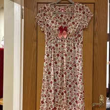 Avoca Anthology Pink And Rose Pattern Dress With Bow Detail Size 1 (8/10)