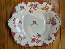 Vintage Aynsley Sandwich Plate Pink Floral