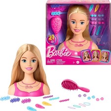 Barbie doll styling head blond - barbie,