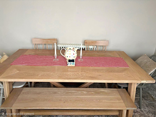 Leekes oak dining - , table,