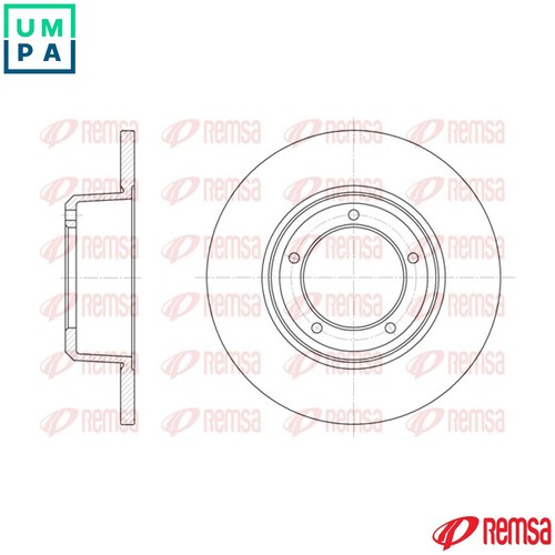Brake disc 6341 for - 2x, land