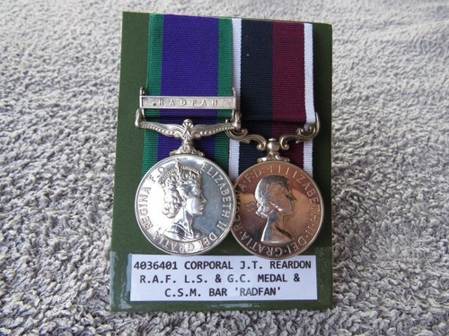 Raf gc medal with - ls,