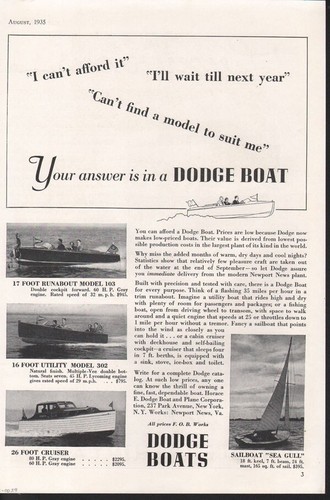 1935 dodge boats runabout - 1935,