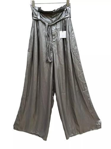 Zara metallic palazzo trousers - zara,