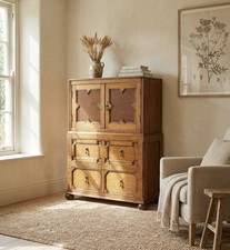 VINTAGE ANTIQUE OAK TALLBOY