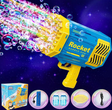 Bazooka Bubble Machine, Fun Blue Bubble Shooter For Kids & Adults