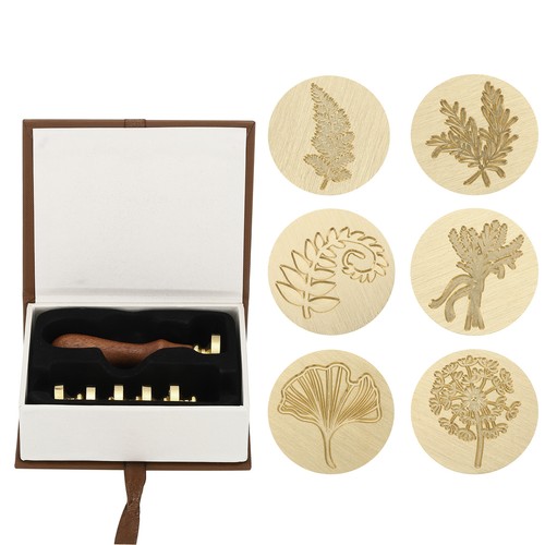 8pcs plant wax seal stamp - 8pcs,