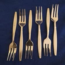 6x Vintage Stainless Steel