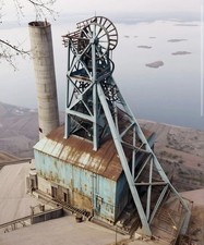 Mine pit head model - pit, head..
