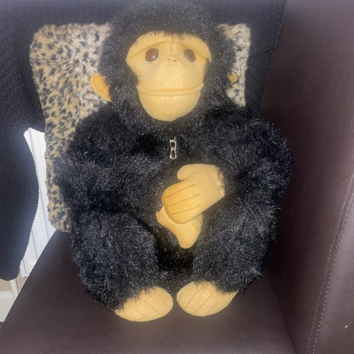 Vintage black chimpanzee - black,