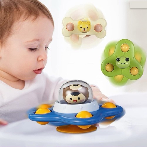 Suction cup spinner toys 3pcs - spinner,