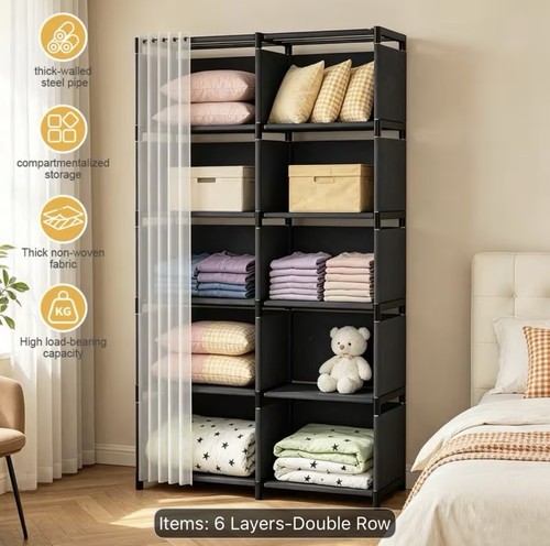 155x80x31cm tier double row - 6-tier, double-row