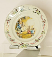 Wedgwood Peter Rabbit Christening Side Plate 17.5 cm Beatrix Potter .