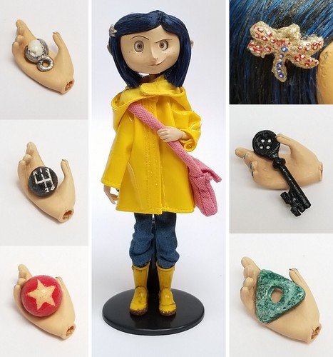Coraline doll with real hair