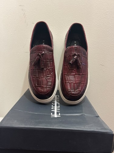 Men brown leather slip on - slip,