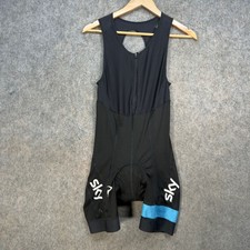 Rapha Team Sky Bib Shorts Womens Size Medium Black Blue Cycling Biking Sports